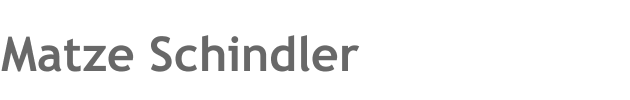 Matze Schindler